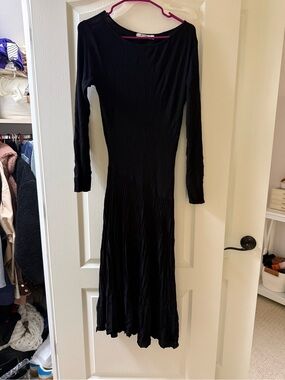 hanna schonberg nakd knit dress Na-Kd | Dresses | Schnberg X Longsleeve Black Fuzzy Bodycon p3-CL-parent